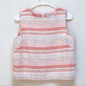 Katherine Barclay Pink Tweed Top